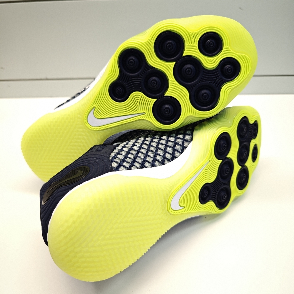 Nike React Gato Blackened Blue Volt Indoor Court Soccer Shoes Futsal Men's 6.5 - Picture 10 of 11